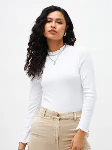 SASSAFRAS High Neck Long Sleeves Top