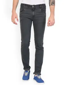 STUDIO NEXX Men Relaxed Fit Clean Look Mid-Rise Stretchable Jeans