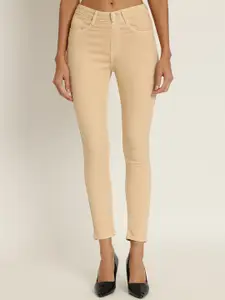 BAESD Women Jean Skinny Fit Mid-Rise Clean Look Stretchable Cotton Jeans