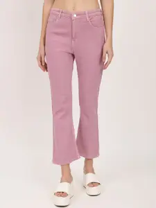 BAESD Women Jean Bootcut Mid-Rise Clean Look Stretchable Cotton Jeans