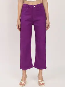 BAESD Women Jean Straight Fit High-Rise Clean Look Cotton Jeans