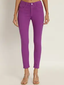 BAESD Women Jean Skinny Fit Mid-Rise Cotton Stretchable Jeans