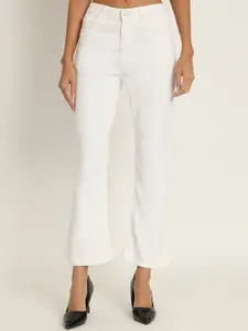 BAESD Women Jean Bootcut Mid-Rise Cotton Stretchable Jeans