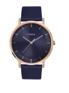 Timex Men Leather Straps Analogue Watch TW0TG8015