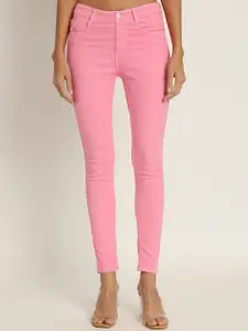 BAESD Women Jean Skinny Fit Mid-Rise Clean Look Stretchable Cotton Jeans