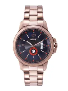 Helix By Timex Blue Round Dial Analog Men's Watch - TW023HG19