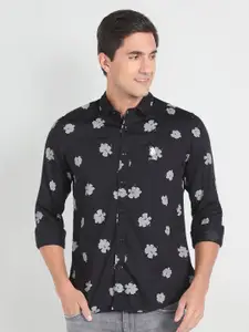 U.S. Polo Assn. Denim Co. Floral Printed Twill Slim Fit Cotton Casual Shirt