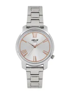 Helix by Timex Women Silver-Toned Analogue Watch TW032HL14