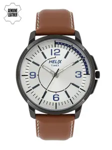 Helix Men Silver-Toned Analogue Watch - TW027HG14