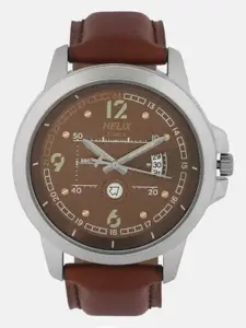 Helix Men Brown Analogue Watch - TW023HG11