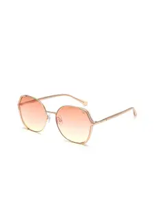 FILA Women Square Sunglasses with UV Protected Lens SFI192K58594YSG