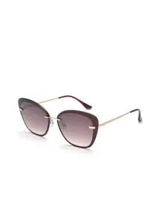 FILA Women Cateye Sunglasses With UV Protected Lens-SFI196K56594XSG
