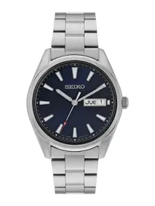 SEIKO Men Stainless Steel Analogue Automatic Motion Powered Watch SUR341P1