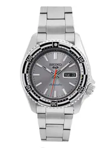 SEIKO Men Stainless Steel Straps Automatic Motion Powered Analogue Watch-SRPK09K1
