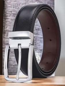 The Roadster Lifestyle Co. Black Men Reversible Belt