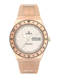 Timex Women Embellished Dial & Bracelet Style Straps Analogue Watch TW2U95700UJ