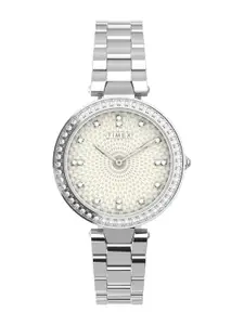 Timex Women Brass Dial & Bracelet Style Straps Analogue Watch TW2V45000UJ