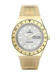 Timex Women Embellished Stainless Steel Bracelet Style Straps Analogue Watch