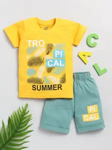 Toonyport Boys Graphic Printed Pure Cotton T-shirt with Shorts
