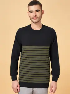 Urban Ranger by pantaloons Striped Cotton Sweatshirt