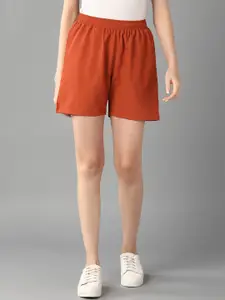Roadster Rust Mid-Rise Regular Shorts