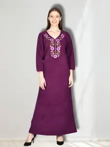 Noty Embroidered Maxi Nightdress