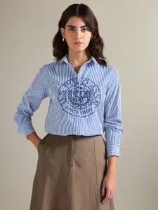 U.S. Polo Assn. Women Striped Comfort Cotton Casual Shirt