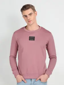Arrow New York Round Neck Cotton Pullover Sweatshirt