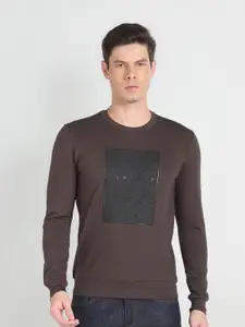 Arrow New York Typography Printed Cotton Pullover Sweatshirt