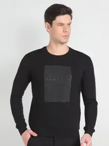 Arrow New York Typography Printed Cotton Pullover Sweatshirt