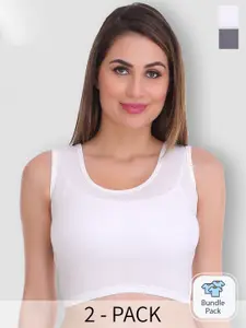 SELFCARE Pack Of 2 Breathable Crop Thermal Tops