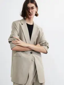 H&M Gathered-Sleeve Jacket