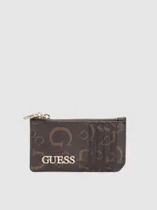GUESS Women Brand Logo Printed Card Holder