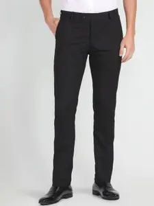 Arrow Men Checked Formal Trousers