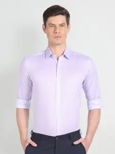 Arrow Micro Ditsy Printed Slim Fit Opaque Pure Cotton Casual Shirt