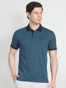Arrow Geometric Printed Polo Collar Regular T-shirt
