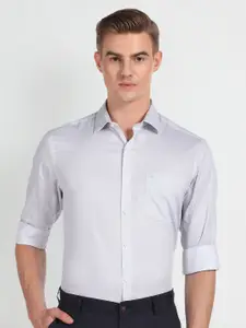 Arrow Geometric Printed Twill Formal Shirt