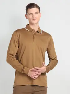 Arrow Polo Collar Long Sleeve Cotton Regular T-shirt