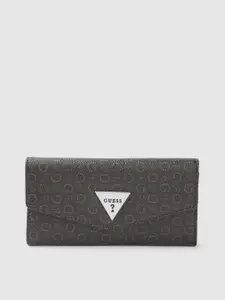 GUESS Women Brand Logo Printed Three Fold Wallet