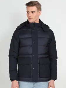 Arrow Sport Hooded Long Sleeve Nylon Puffer Jacket