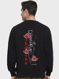 Bewakoof Itachi of Sharingan Graphic Printed Oversized Sweatshirt