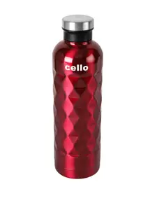 Cello Invictus Red Stainless Steel Water Bottle - 900 ML