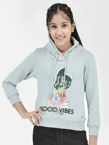 Crimsoune Club Girls Graphic Hooded Pullover Sweatshirt