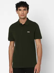 SPYKAR Regular Fit Polo Collar Short Sleeve Cotton T-shirt
