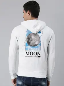 Harvard Graphic Printed Hooded Cotton Sweatshirt