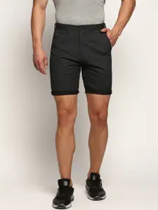 SHOWOFF Men Striped Mid Rise Cotton Shorts