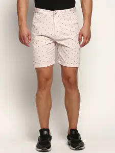 SHOWOFF Men Conversational Printed Mid-Rise Cotton Shorts