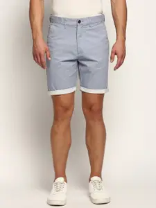 SHOWOFF Men Micro Ditsy Printed Mid-Raise Cotton Casual Shorts