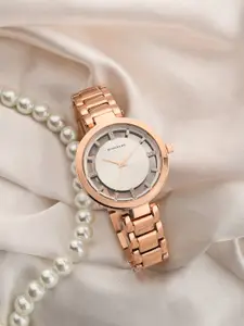 GIORDANO Women Embellished Dial & Bracelet Style Straps Analogue Watch GD4207-33