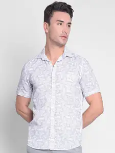 Crimsoune Club Floral Printed Slim Fit Casual Shirt